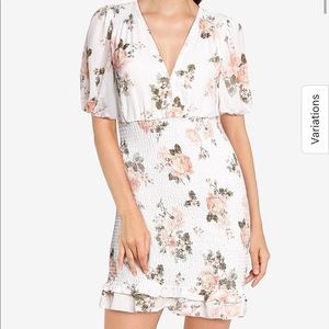 Abercrombie and Fitch floral smocked mini dress